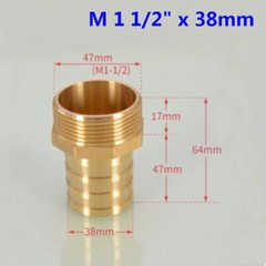 1/2″ ~ 2″ Stecker Adapter Stachelverbinder Rohrschlauch Düse Beschläge Messing