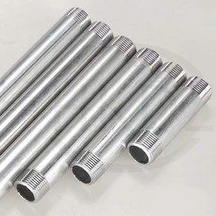 Galvanised Steel Pipe / Tube Threaded Both Ends 1/2″ to 4″ Length 5cm – 50cm