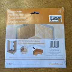 Schluter-KERDI-KERECK/F12 Inside Corners for Schluter Systems (2 Corners)
