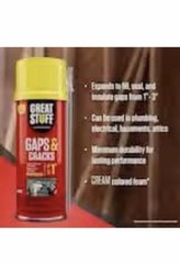 Dow Chemical 157901 Gaps and Cracks Spray Foam Insulation – 12oz