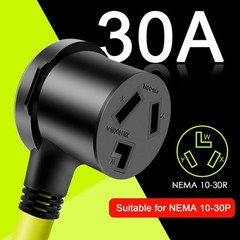 Campzlly Dryer Adapter Cord, NEMA 5-15P Male to 10-30R Female