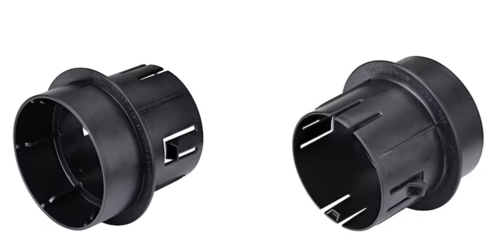 NDS 3” and 4” S&D Corrugated Adapter, Black, #L1241*
