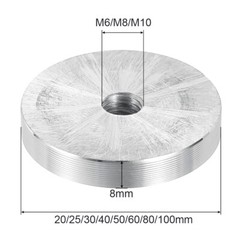 Aluminium Disc Al Billet Model Wheels Metal Discs Φ20~100mm Thick 8mm DIY Craft
