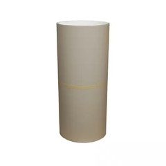 24 In. X 50 Ft. Sandstone Beige over White Aluminum Trim Coil