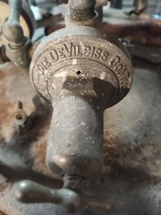 Devilbiss QM5092-1 5 Gallon Galvanized Steel Pressure Pot Feed Tank Hoses Gun