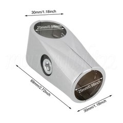 1 Inch Inner Dia Round T Pipe Connector Clamp for DIY Furniture Set of 10 Silver