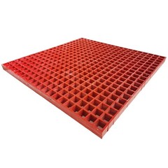 31.9″*31.9″*1.5″ Red Fiberglass FRP Grating Floor Fiberglass Grating Panel