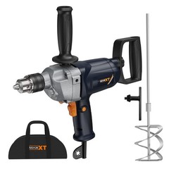 MAXXT Drill Mixer Set with Spade Handle 1/2 inch Electric Corded Mixing Drill…