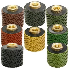 1 3/8″ Wet Polishing Drum Wheel 7 Piece Granite Marble Concrete sink hole stone
