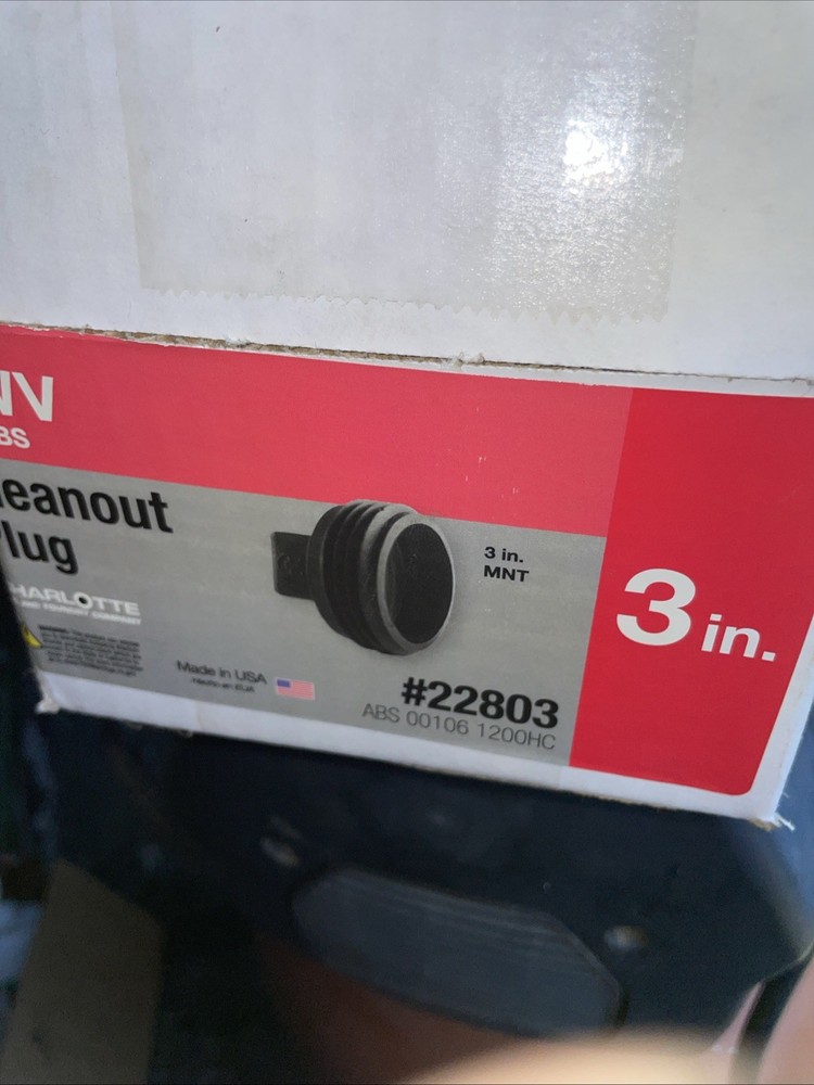 Lot of 20 ABS 3” Diameter MNT Clean Out Plug