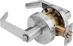 AUG-00-26D Grade 2 Commercial Duty Office Door Keyed Lever Lockset, ADA