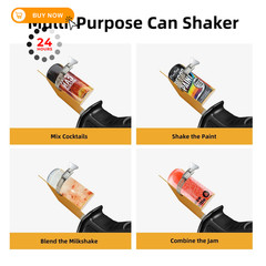 Paint Shaker for Reciprocating Saws, Spray Can Mixer Fits 2″ to Yellow
