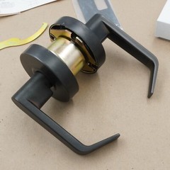 Lawrence LH5305L Commercial Lever Without Cylinder Dark Bronze 2-3/4 Backset