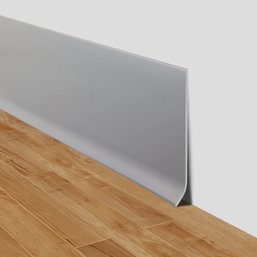 Lsgcq Flexible Baseboard Molding Trim 4 Inch X 20 Feet Self-Adhesive Vinyl Wall