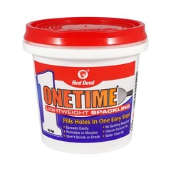 0542 ONETIME Lightweight Spackle Wall Repair, Spackling for Holes Drywall, 1/…