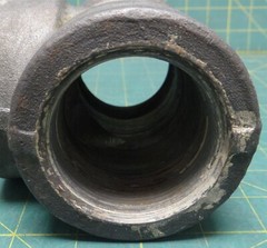 2″ NPT 3M Forged Steel SA/A105 B16 Tee Fitting, 9BG, 5.25″ Length 4.25″ Height