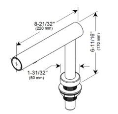 AF0304-09 Ecotap Single Hole Bathroom Auto Faucet –  Brushed Stainless