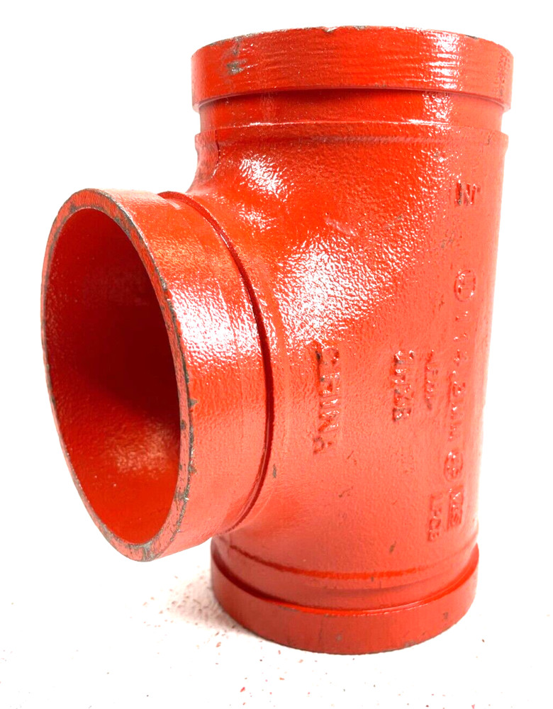 SPF Style ST-1 Straight Tee 4″ Grooved End IPS Pipe Size Fitting