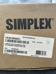 Kaba Simplex LR1041B26D41 L1000 RH RHR CYLINDRICAL LOCK