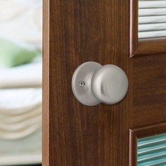 Cambridge Silver Satin Nickel Brass Dummy Door Knob