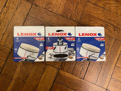 LENOX Bi-Metal Hole Saw Set of 3-4″each