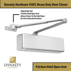 Adjustable Heavy Duty Hydraulic Door Closer, Size 1-6, ADA Compliant