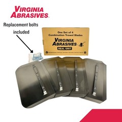 Virginia Abrasives 423-CB0814 – Professional Power Trowel Blades for Concrete/M