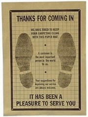 500x Disposable Paper Car Floor Mats Durable Workshop Vehicle Protection