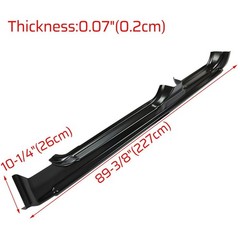 Repair Rocker Panel Patch Left Driver Side Steel Black Silver for GMC Chevy