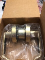 Lawrence Hardware LH5307L Cylindrical Lockset Passage, Brass Finish