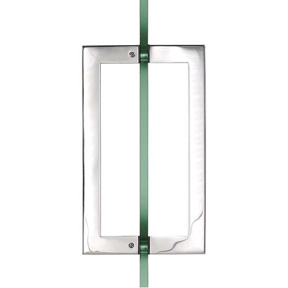 Stainless Steel 8-inch Back to Back Shower Glass Door Square Pull Handle, Mir…