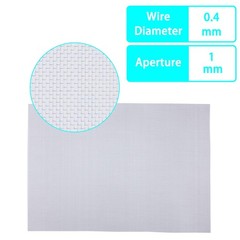 SOTEE 4 Pack – 304 Stainless Steel Woven Wire Mesh 20Mesh-11.8″ x 8.27″, Gray