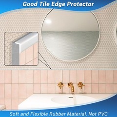 Protalwell Flexible Silicone L-Shaped Rubber Edge Trim – Small Size 90 Degree