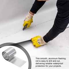3in x 3.3ft Aluminum Flashing Roll, 0.3mm Metal Roof Panels for House Repair