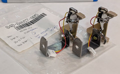 (2) 840-04657-005 door latch assys w/ electrical connector from medical facility