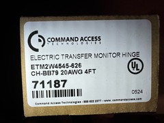 Command Access ETM2W4545-626 Electric Transfer Monitor Hinge CHBB-79 20 Awg 4ft
