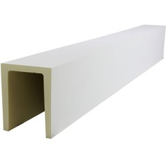 Ekena Millwork 3 1/2W X 5 1/2H X 96L 3-Sided U-Beam Sanded Smooth