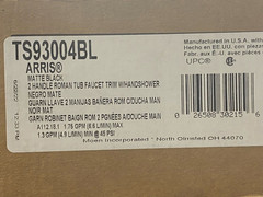 Moen Arris Deck Mounted Roman Tub Filler Trim -TS93004BL – MATTE BLACK