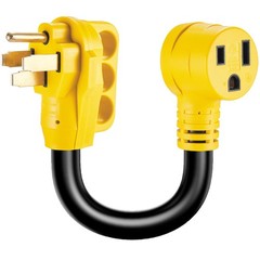 Suplevel Welder Adapter Cord 50 Amp, STW 6 AWG NEMA 14-50P Male to Black