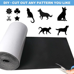 Foam Insulation Neoprene Sheets with Adhesive, 1/8” Thick X 12” W X 59” L Mul