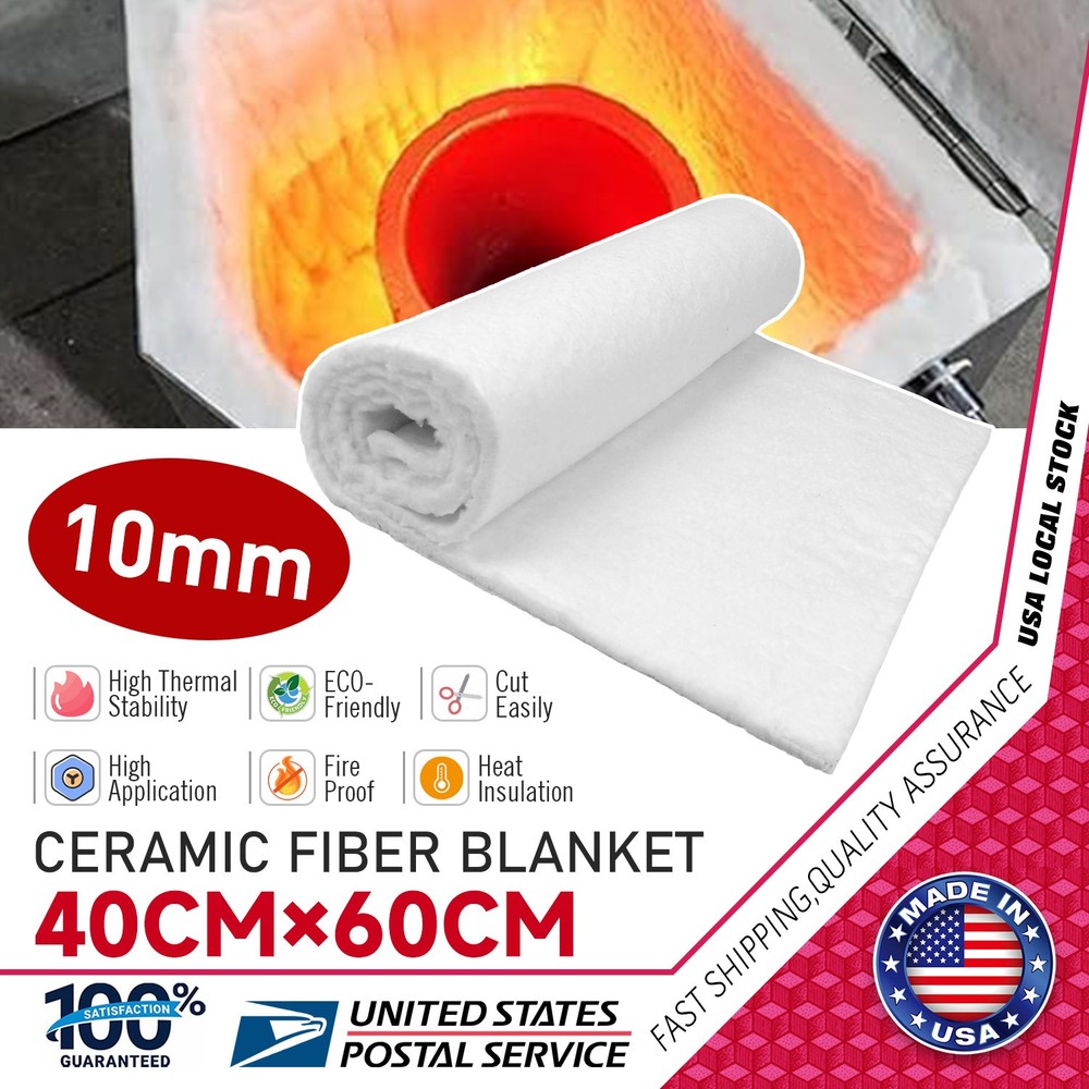 23.6inch x 15.75inch Ceramic Fiber Insulation Blanket Fireproof Cotton Blanket
