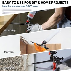 2-Pack Foam Gun Kit – PTFE-Coated Applicator with Extension Tubes & Brushes, All