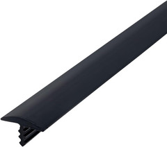 Plastic T-molding 1/2 Inch Black Flexible Polyethylene Center Barb Tee Moulding