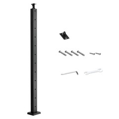 1x Cable Railing Post, 42x1x2 Inch Level Deck Stair Posts Cable Handrail Post