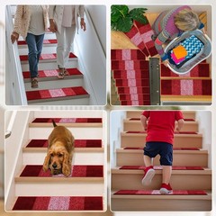 Olanly Stair Treads Non Slip 15Pcs 8 X 30 Indoor Stair Runners For Wooden Steps