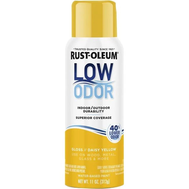 Rust-Oleum 156857 11 oz Low Odor Premium Spray Paint Gloss Daisy Yellow