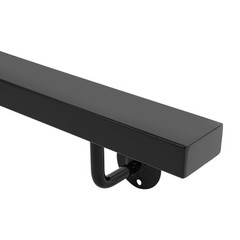Stainless Steel Stair Rail 60″ – Pre-Drilled for Wood, Brick & Concrete Walls