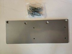 Aluminum Parallel Arm Top Rail Door Closer Mounting Plate, 13 1/2″ x 5 1/8″