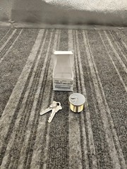 (QTY 3) 1-1/8″ SC 26D Brass Mortise Cylinder 7185SC1-26D-43758 DA8524XXXX