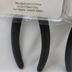 2 Pair “Do It” Brand Diagonal Pliers 6″ Rubber Handle Rust Resist Sharp Cutters